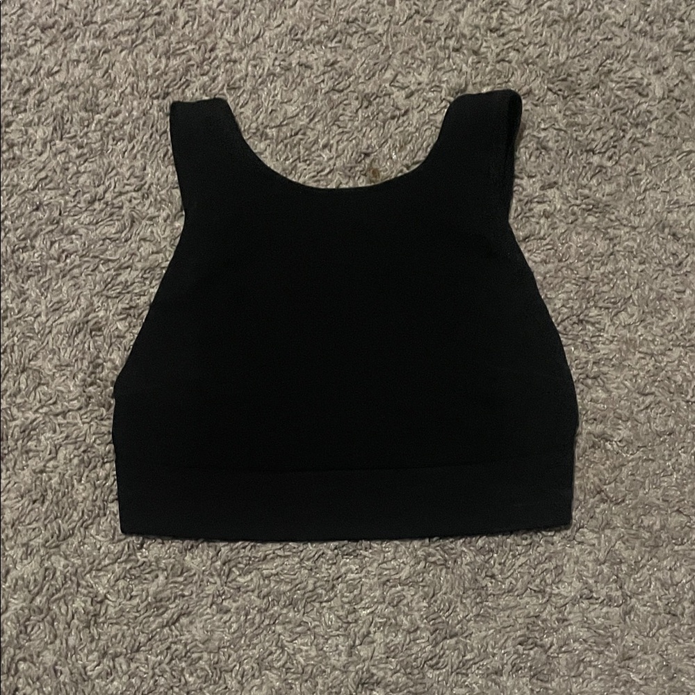 Zara Black Cropped Tank Top